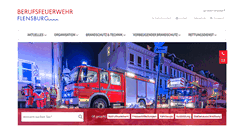 Desktop Screenshot of berufsfeuerwehr.flensburg.de