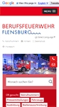 Mobile Screenshot of berufsfeuerwehr.flensburg.de